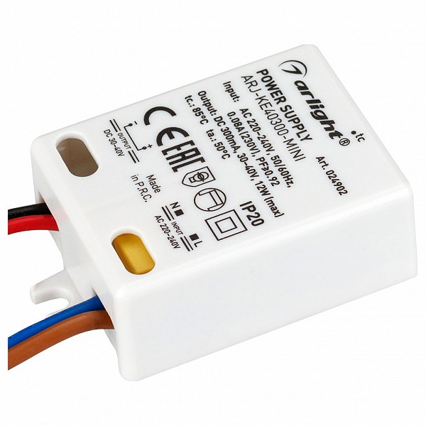 

Блок питания 30-40В 12Вт ARJ-KE40300-MINI (12W, 300mA, PFC), 30-40В 12Вт ARJ-KE40300-MINI (12W, 300mA, PFC)