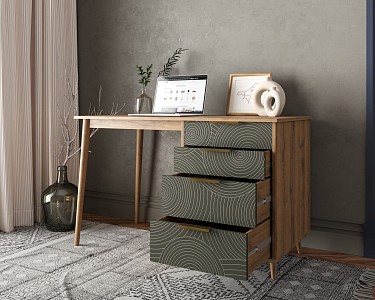 Стол компьютерный Line ETK_R23-browngrey