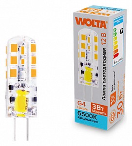 Лампа светодиодная [LED] Wolta G4 3W 6500K