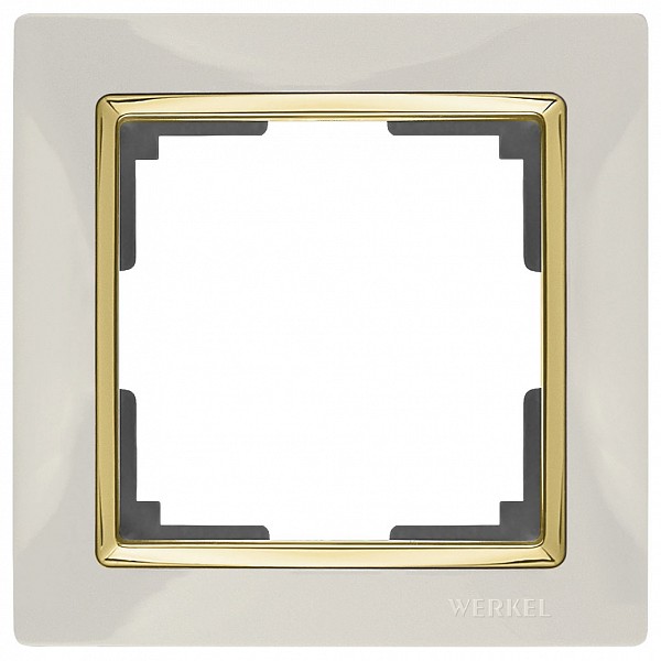 

Рамка на 1 пост Snabb WL03-Frame-01-ivory-GD, Snabb WL03-Frame-01-ivory-GD