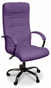 Кресло офисное Атлант, фиолетовый, экокожа