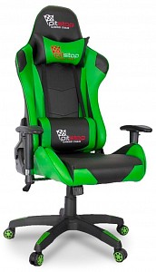 Игровое кресло CLG-801LXH, зеленый, черный, кожа PU
