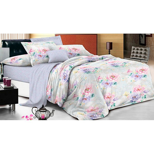 

Комплект евростандарт Pure cotton, Pure cotton, Бежевый;серый