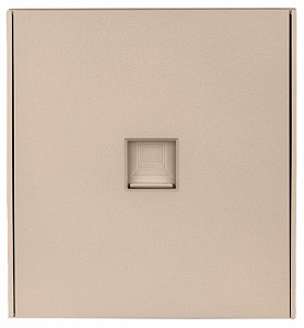 Розетка Ethernet RJ-45 и со шторками, без рамки STRONG KR-78-0724-8