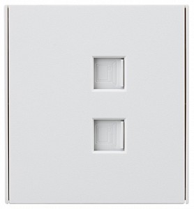 Розетка двойная Ethernet RJ-45 без рамки STRONG KR-78-0725-4