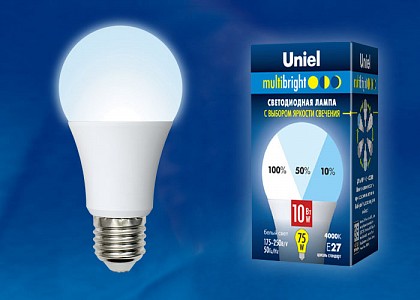 Лампа светодиодная [LED] Uniel E27 10W 4000K