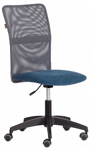 Кресло Start, серый, синий, ткань, флок