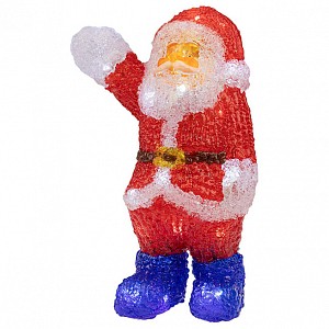 Дед Мороз световой (30 см) Санта Клаус приветствует 513-273