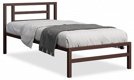Кровать односпальная  коричневый   