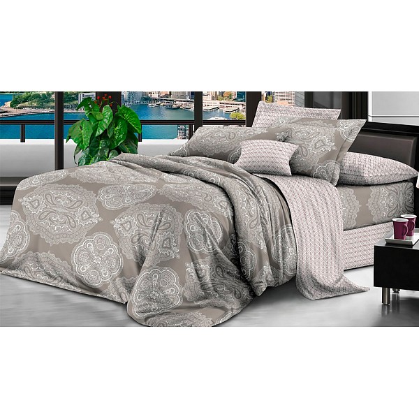

Комплект двуспальный Pure cotton, Pure cotton, Бежевый