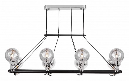 Подвесная люстра LUMINA DECO MARSEO LDP 9110-8-PR BK+CHR (Польша)