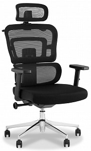Компьютерное кресло TopChairs Techno, черный, сетка, ткань