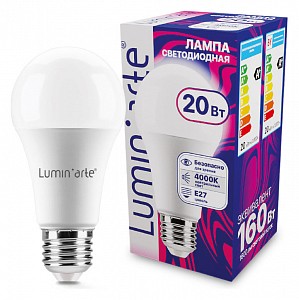 Лампа светодиодная [LED] Luminarte E27 20W 4000K