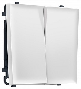 Выключатель проходной двухклавишный без рамки MS MS823020