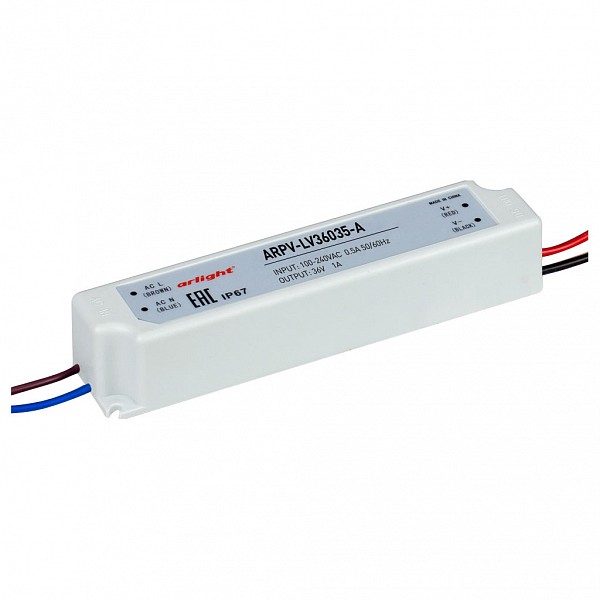 

Блок питания 36В 36Вт ARPV-LV36035-A (36V, 1.0A, 36W), 36В 36Вт ARPV-LV36035-A (36V, 1.0A, 36W)