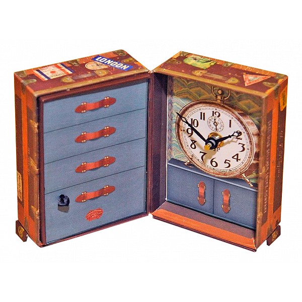 

Настольные часы (8x14 см) Steamer Trunk BCST5S, Разноцветный, (8x14 см) Steamer Trunk BCST5S