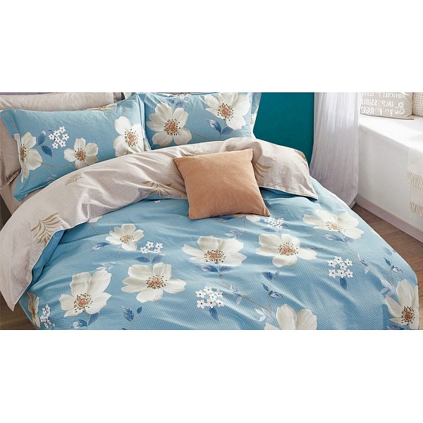 

Комплект семейный Satin de' Luxe, Бежевый;голубой, Satin de' Luxe