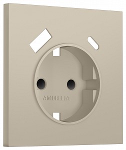Накладка для розетки с заземлением и со шторками и 2хUSB type A и C SIGMA SP3500