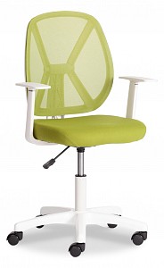 Компьютерное кресло Play White, зеленый, ткань