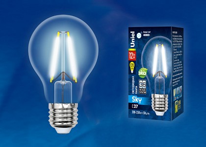Лампа светодиодная [LED] Uniel E27 12W 4000K