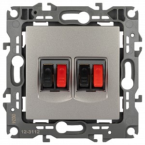 Розетка акустическая без рамки Эра 12 12-3112-16