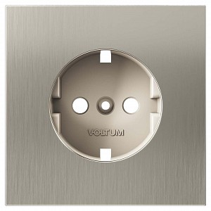 Накладка для розетки с заземлением S70 METAL VLSM000611