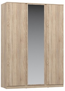 Шкаф 3-х дверный Stern (дуб сонома, зеркальный) 