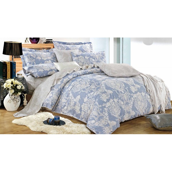 

Комплект двуспальный Satin lux, Satin lux, Бежевый;голубой