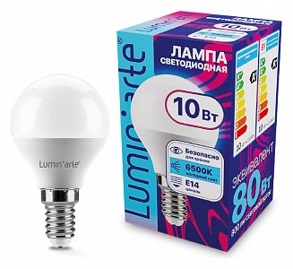 Лампа светодиодная [LED] Luminarte E14 10W 6500K