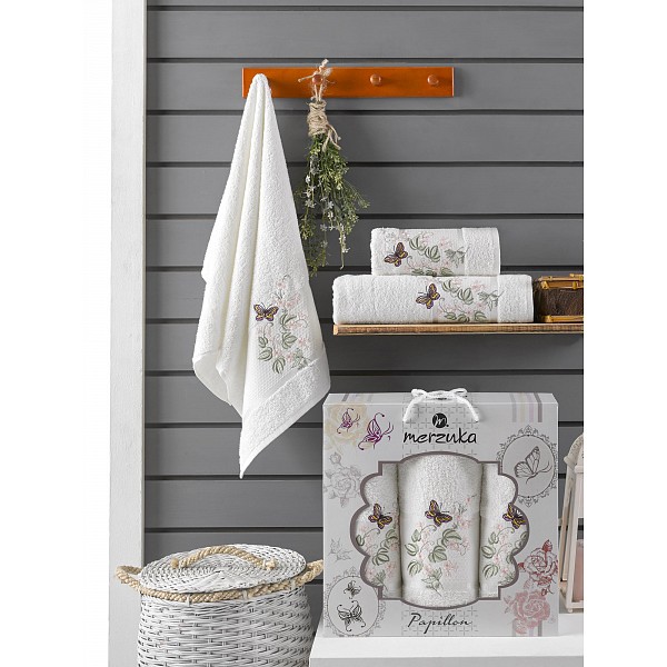 

Набор полотенец для ванной Papillon, Кремовый, Papillon