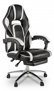 Геймерское кресло MF-2012-wf, белый, черный, экокожа