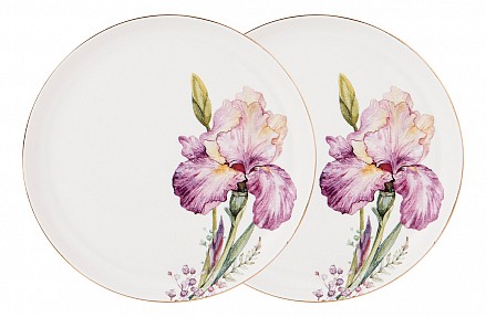 Набор из 2 тарелок плоских Iris 590-349