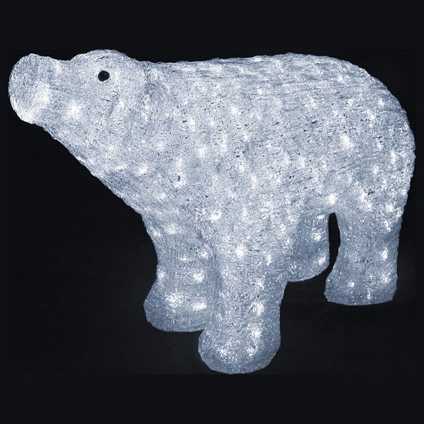 фото Зверь световой (80 см) белый медведь 513-302 neon-night