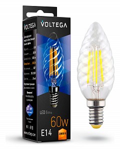 Лампа светодиодная [LED] Voltega E14 6W 2800K