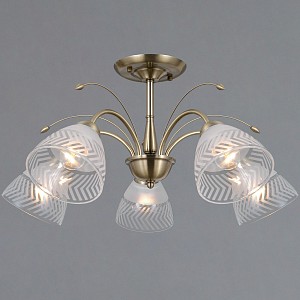 Люстра на штанге ILLUMICO AREZZO IL0594-5CSQ-25 AB AREZZO (Китай)