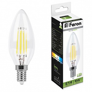 Лампа светодиодная [LED] Feron E14 5W 4000K
