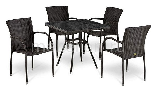 

Набор уличный T283BNT-W2390/Y282A-W52 Brown 4Pcs
