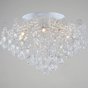 Люстра на штанге  04033-0.3-07 WH+SILVER PN (Италия)