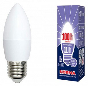 Лампа светодиодная [LED] Volpe E27 11W 6500K