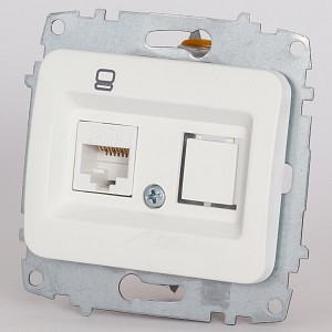 Розетка Ethernet RJ-45 без рамки Jazz 607-006200-247