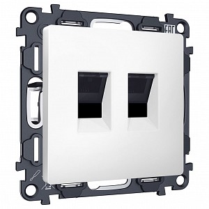 Розетка двойная Ethernet RJ-45 без рамки MA MA132110