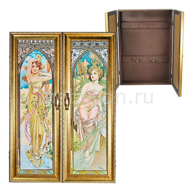 

Ключница (32х46 см) Дамы 311-2, Голубой;золотой