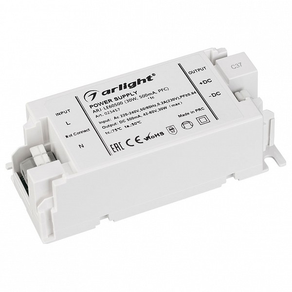 

Блок питания 42-60В 30Вт ARJ-LE60500 (30W, 500mA, PFC), 42-60В 30Вт ARJ-LE60500 (30W, 500mA, PFC)