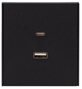 Розетка 2хUSB type A и C без рамки STRONG KR-78-0734-5