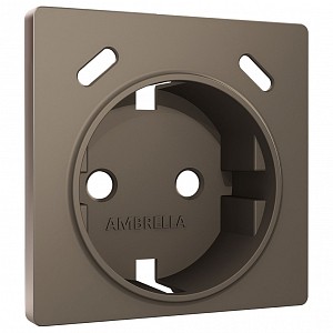 Накладка для розетки с заземлением и со шторками и 2хUSB type С ALFA AP6405