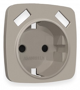 Накладка для розетки с заземлением и со шторками и 2хUSB type A Quant OP3690
