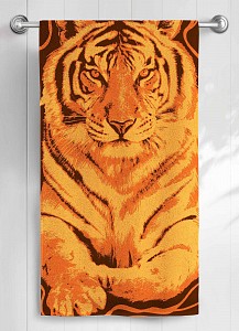 Полотенце для лица (50x90 см) Тигр