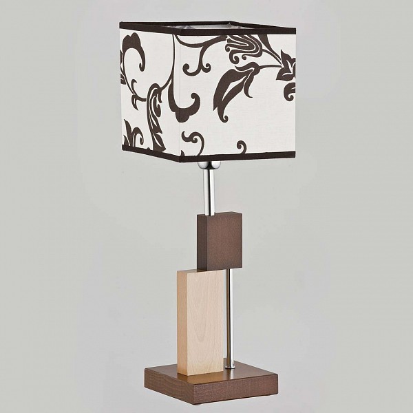 

Настольная лампа декоративная Qube Brown 9414, Qube Brown 9414