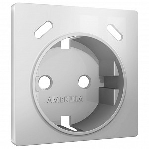 Накладка для розетки с заземлением и со шторками и 2хUSB type С ALFA AP4105