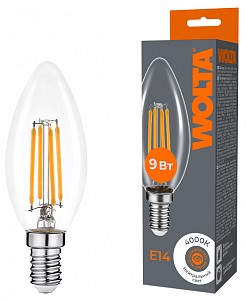 Лампа светодиодная [LED] Wolta E14 9W 4000K